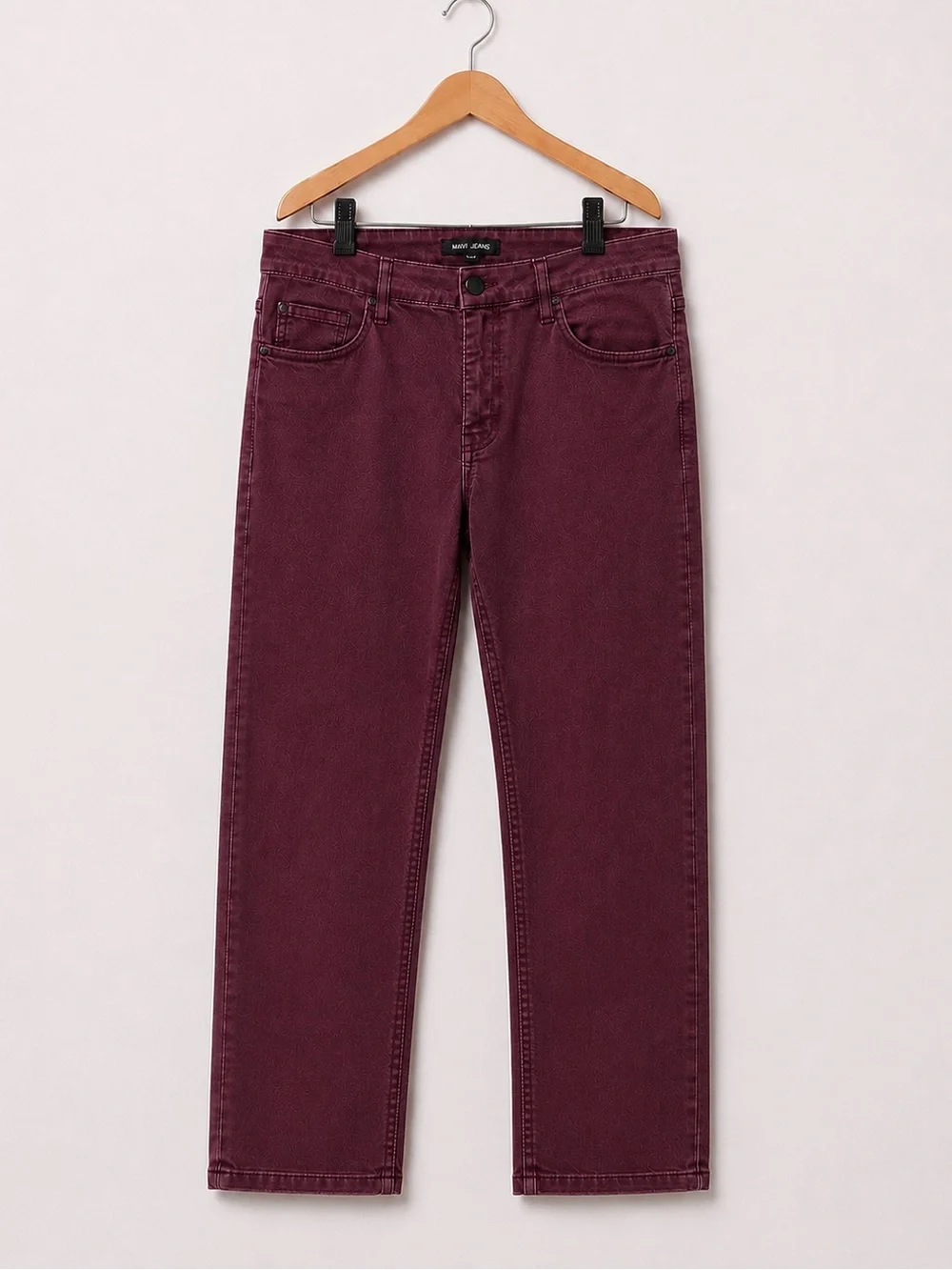 Mavi Men's Brown-Plum Zach Regular Rise Medium Stretch Straight Leg Jeans 38X30